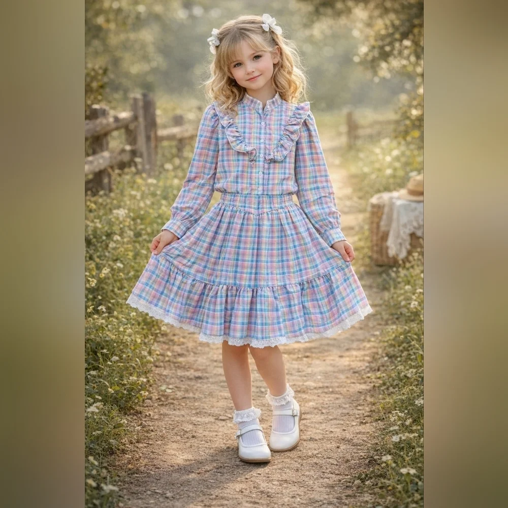 Vintage Sears Plaid Spring Outfit